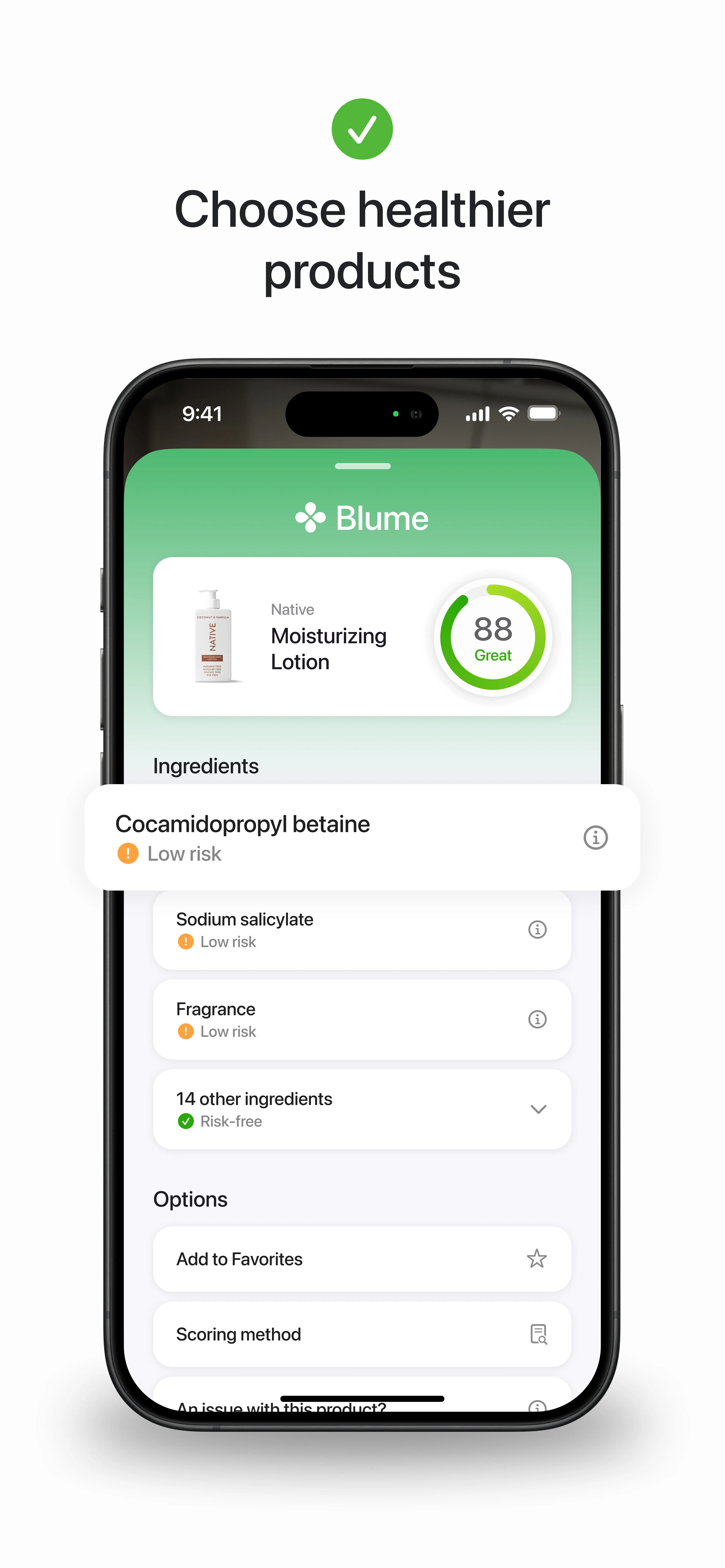 Choose healthier products