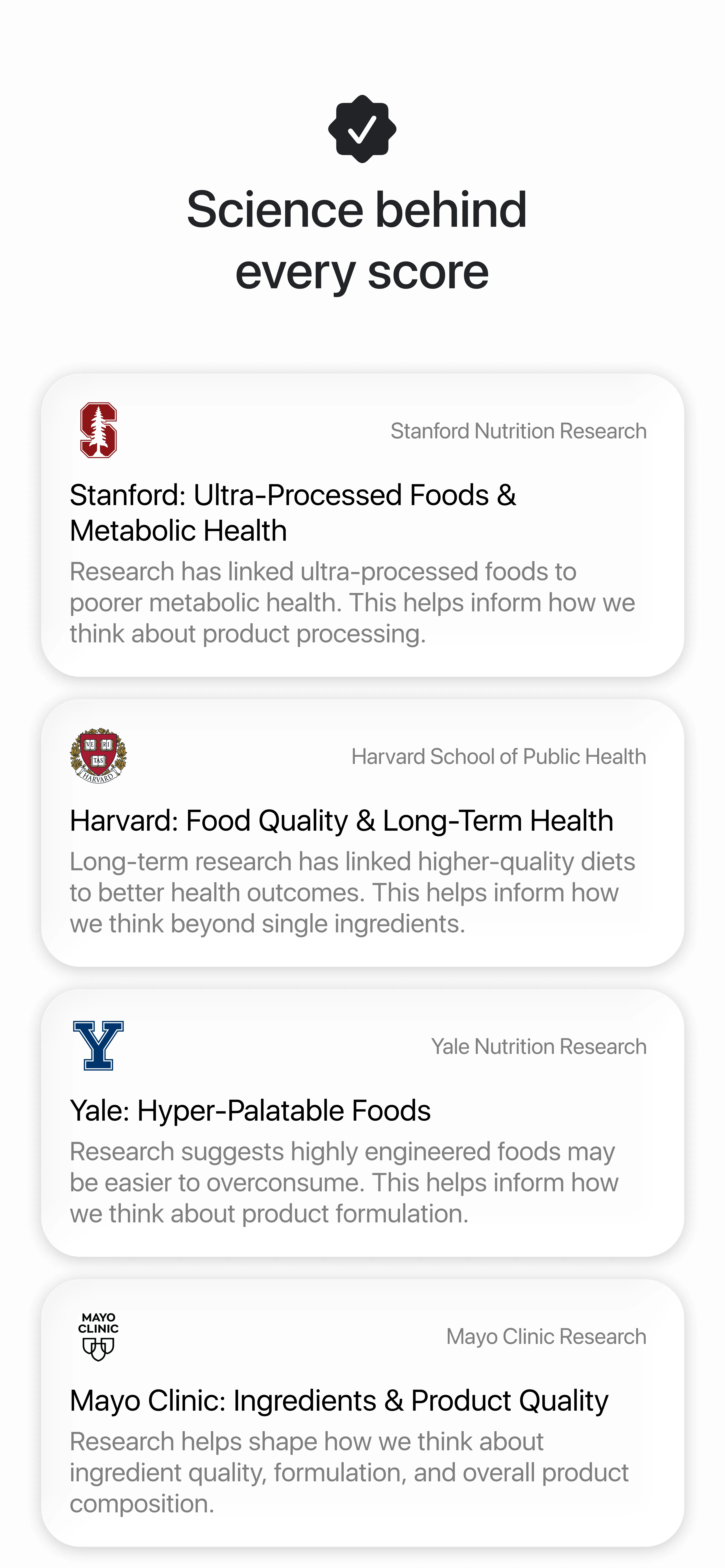 Science behind every score